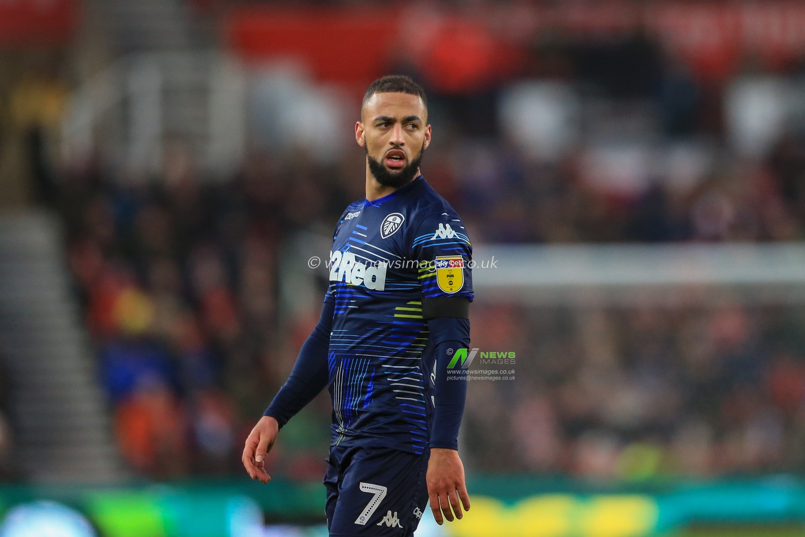 19th January 2019, Bet 365 Stadium, Stoke-on-Trent, England; Sky Bet Championship, Stoke City vs Leeds United ; Kemar Roofe (07) of Leeds Utd  during the game


Credit: Mark Cosgrove/News Images

English Football League images are subject to DataCo Licence
