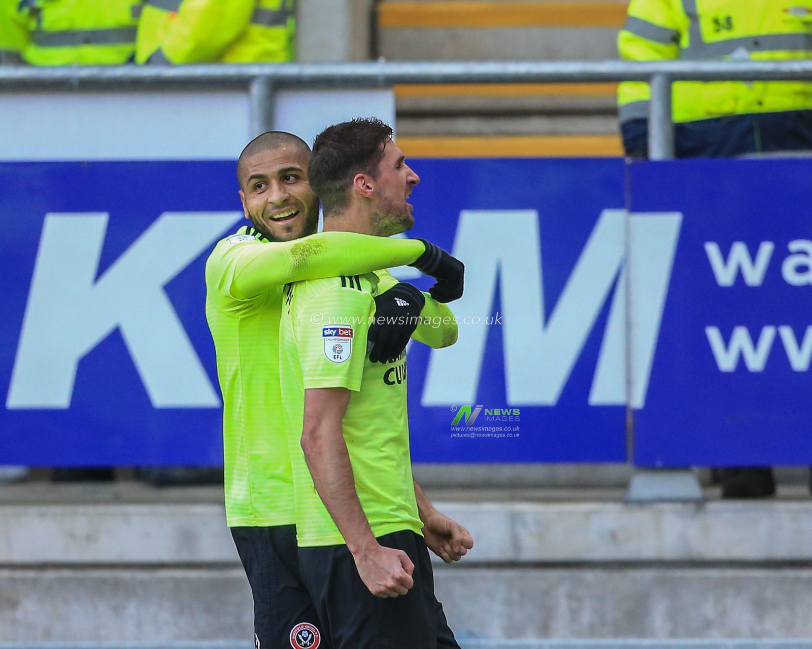 24th November 2018, New York Stadium, Rotherham, England; Sky Bet Championship Rotherham Utd v Sheffield United  ;  Chris Basham (06) of Sheffield United celebrates his goal to make it 1-2


Credit: Mark Cosgrove/News Images

English Football League images are subject to DataCo Licence