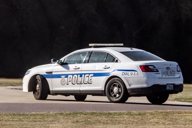 A US Police car at RAF Lakenheath, Lakenheath, United Kingdom, 28th August 2025

(Photo by Alfie Cosgrove/News Images)