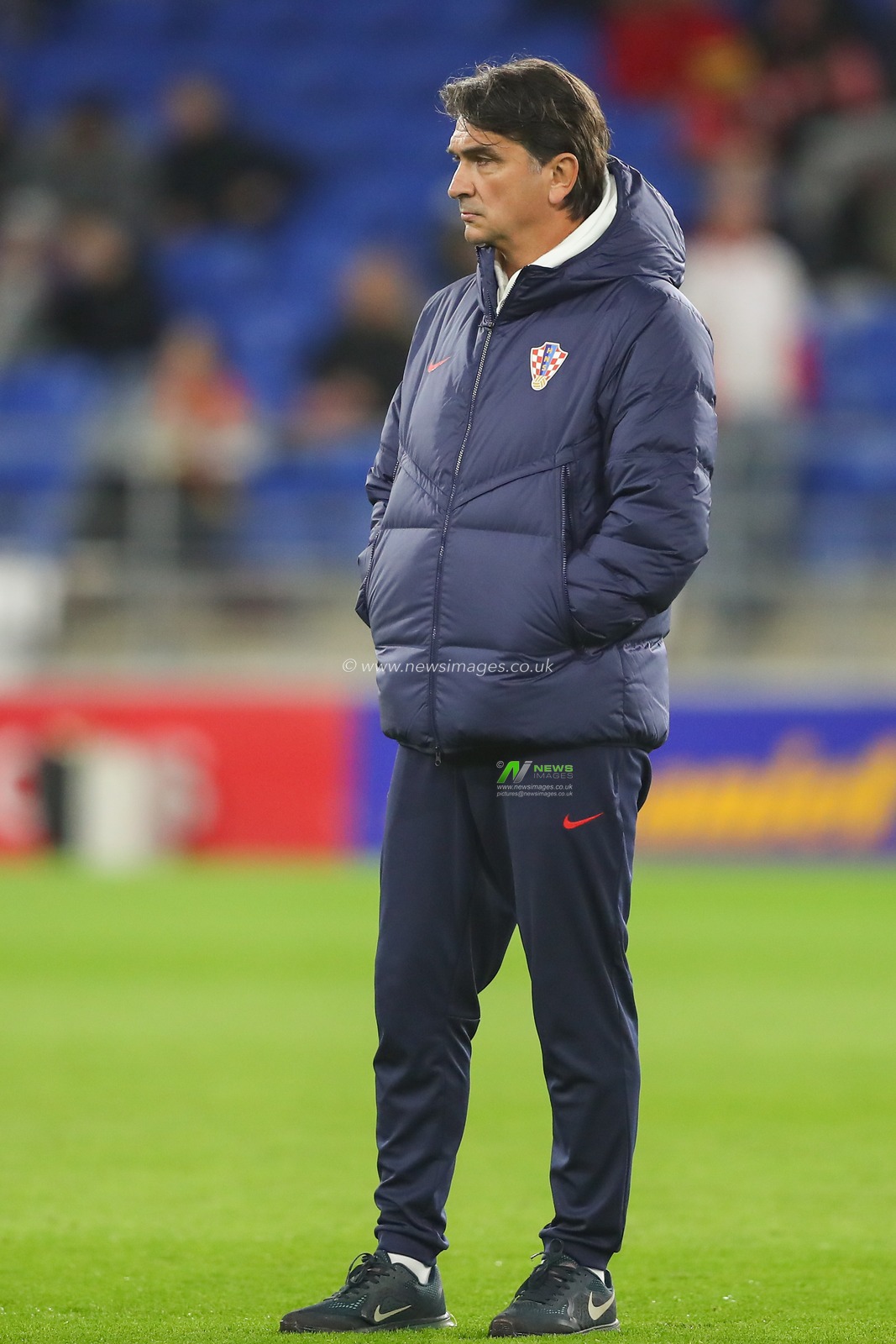 Zlatko DaliÄ‡ head coach of Croatia during the pre-game warm up ahead of the UEFA Euro 2024 Qualifiers match Wales vs Croatia at Cardiff City Stadium, Cardiff, United Kingdom, 15th October 2023

(Photo by Gareth Evans/News Images)