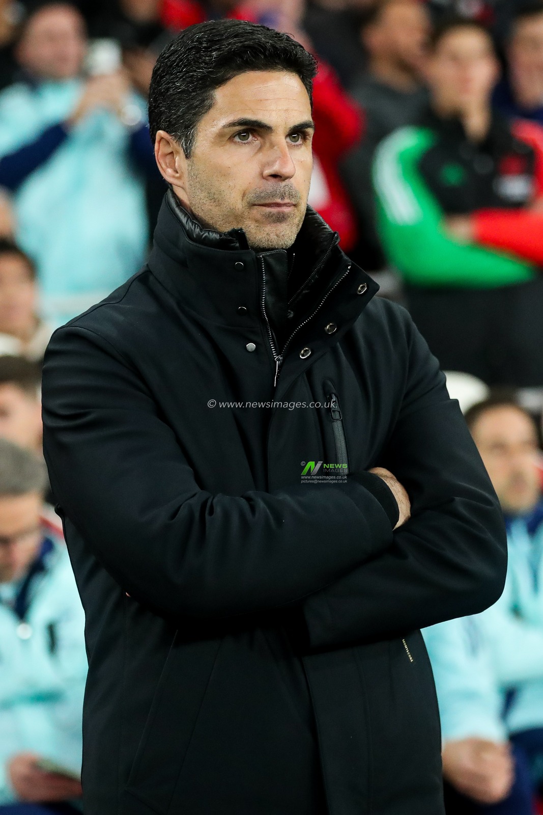 Mikel Arteta of Arsenal looks on prior to the UEFA Champions League Quarter-finals match Arsenal vs Real Madrid at Emirates Stadium, London, United Kingdom, 8th April 2025

(Photo by Izzy Poles/News Images)