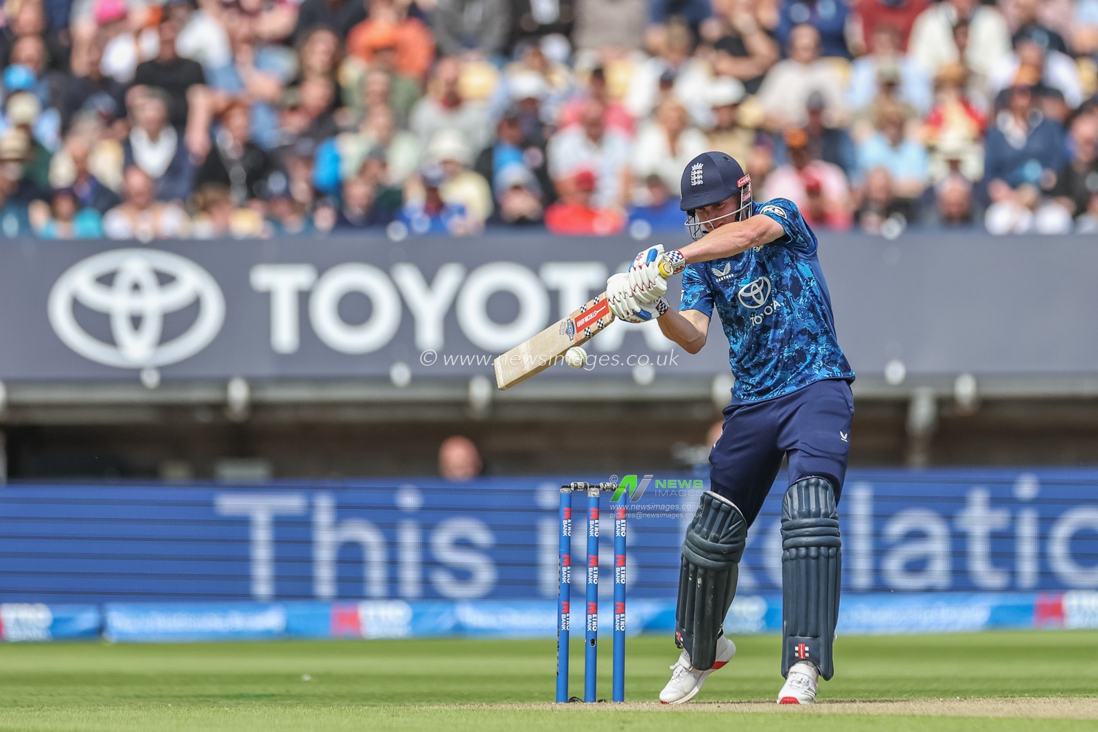 England captain Harry Brook out as he hits the ball into the hands of Keacy Carty of West Indies during the 1st Metro Bank ODI England vs West Indies at Edgbaston, Birmingham, United Kingdom, 29th May 2025

(Photo by Mark Cosgrove/News Images)