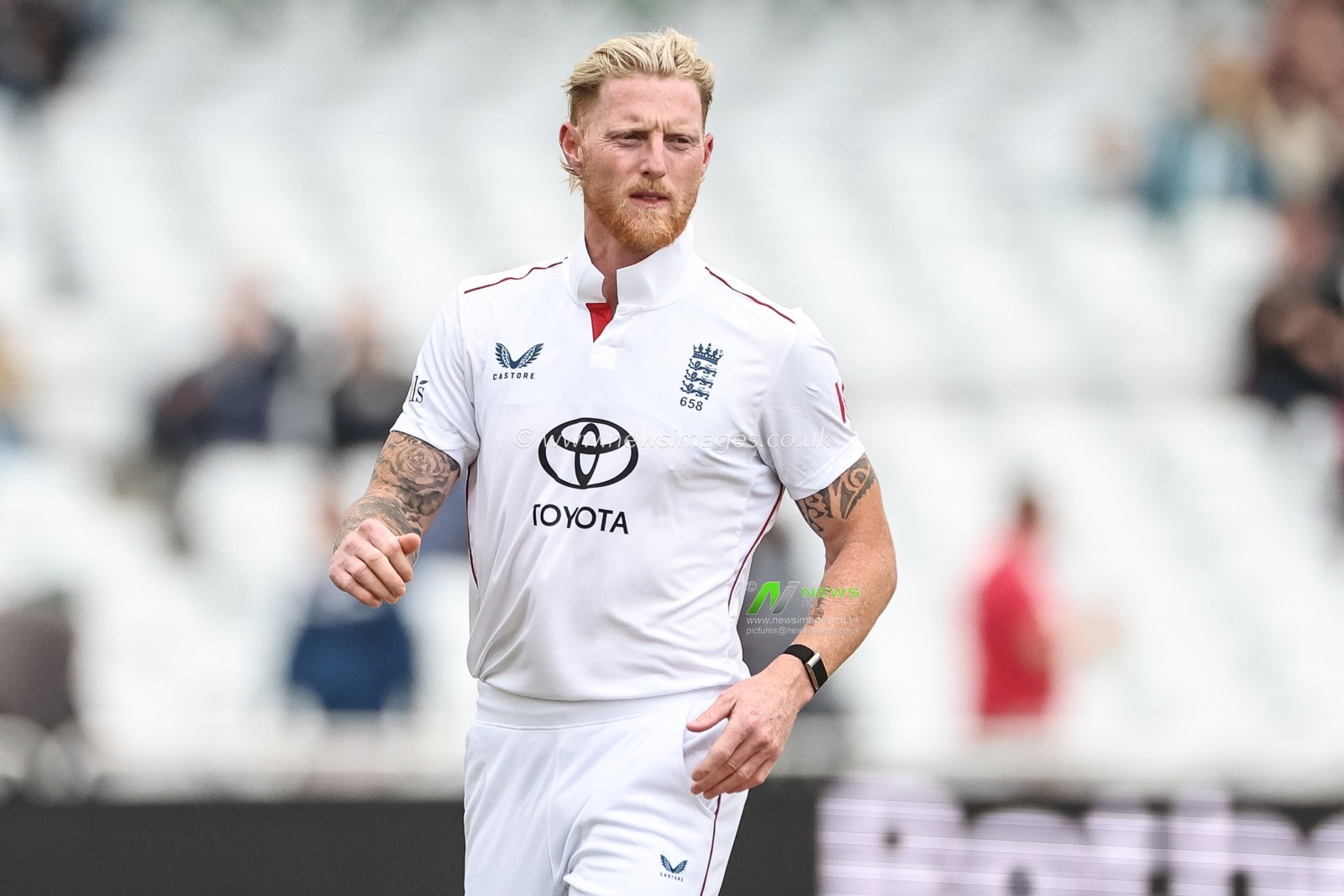 England captain Ben Stokes during the Rothesay Test Match Day 3 England vs Zimbabwe at Trent Bridge, Nottingham, United Kingdom, 24th May 2025

(Photo by Mark Cosgrove/News Images)