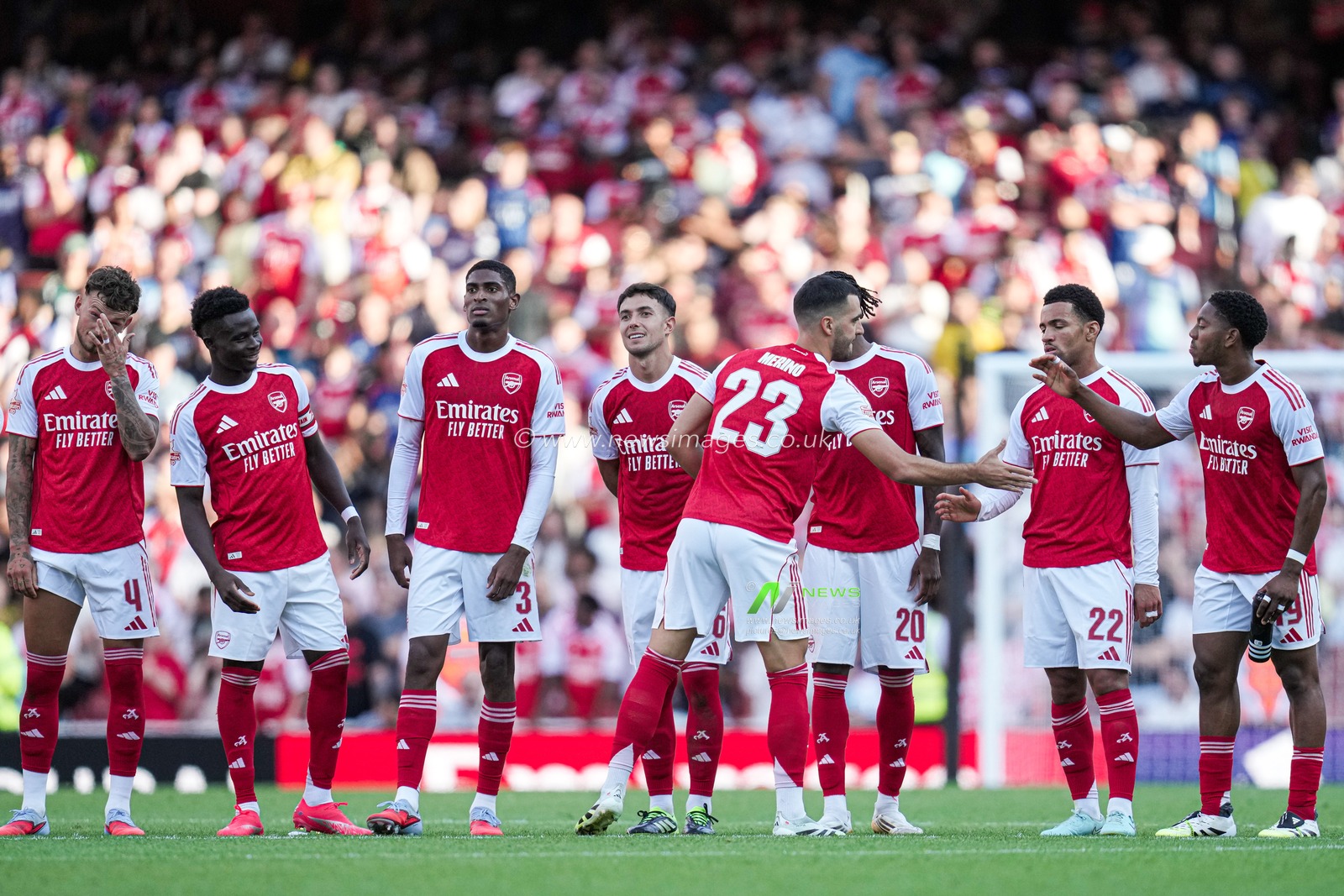 Arsenal during penalty shootout during the Pre-season friendly match Arsenal vs Athletic Bilbao at Emirates Stadium, London, United Kingdom, 9th August 2025

(Photo by Harvey Murphy/News Images)