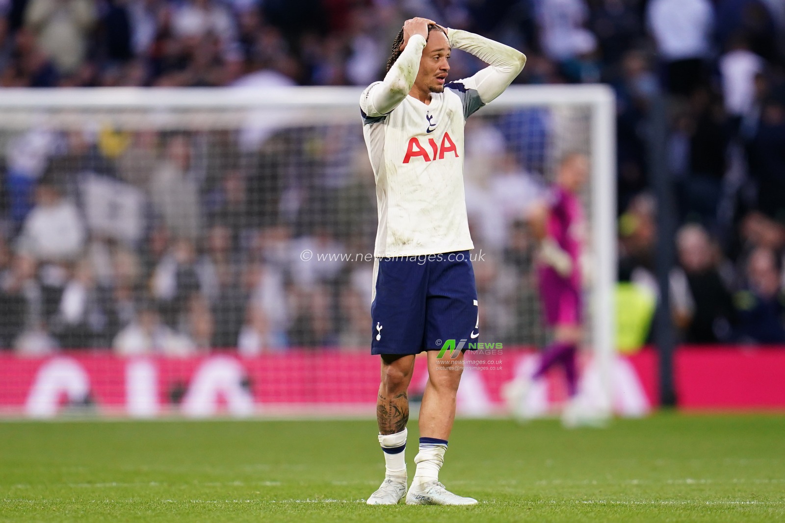 Xavi Simons of Tottenham Hotspur at full time during the Premier League match Tottenham Hotspur vs Brighton & Hove Albion at Tottenham Hotspur Stadium, London, United Kingdom on 18 April 2026

(Photo by Harvey Murphy/News Images)