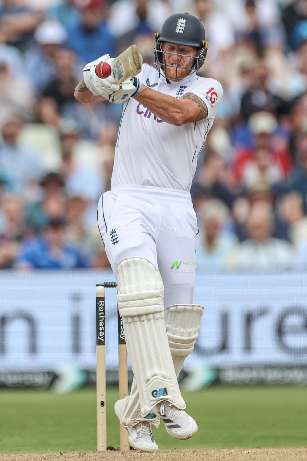 Ben Stokes of England in action during Day Two of the Rothesay Test match England vs West Indies at Edgbaston, Birmingham, United Kingdom, 27th July 2024

(Photo by Mark Cosgrove/News Images)