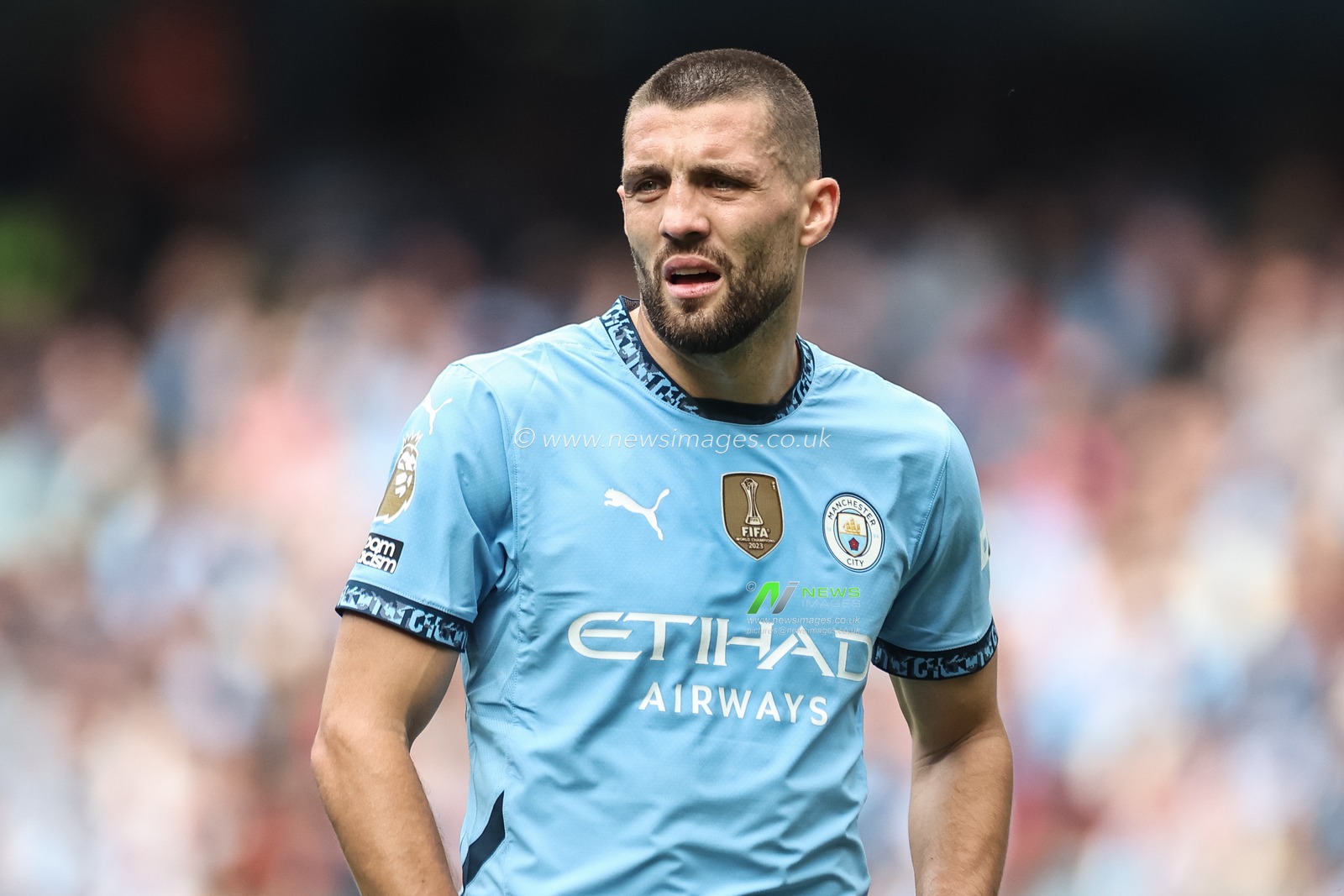 Mateo KovaÄiÄ‡ of Manchester City during the Premier League match Manchester City vs Brentford at Etihad Stadium, Manchester, United Kingdom, 14th September 2024

(Photo by Mark Cosgrove/News Images)