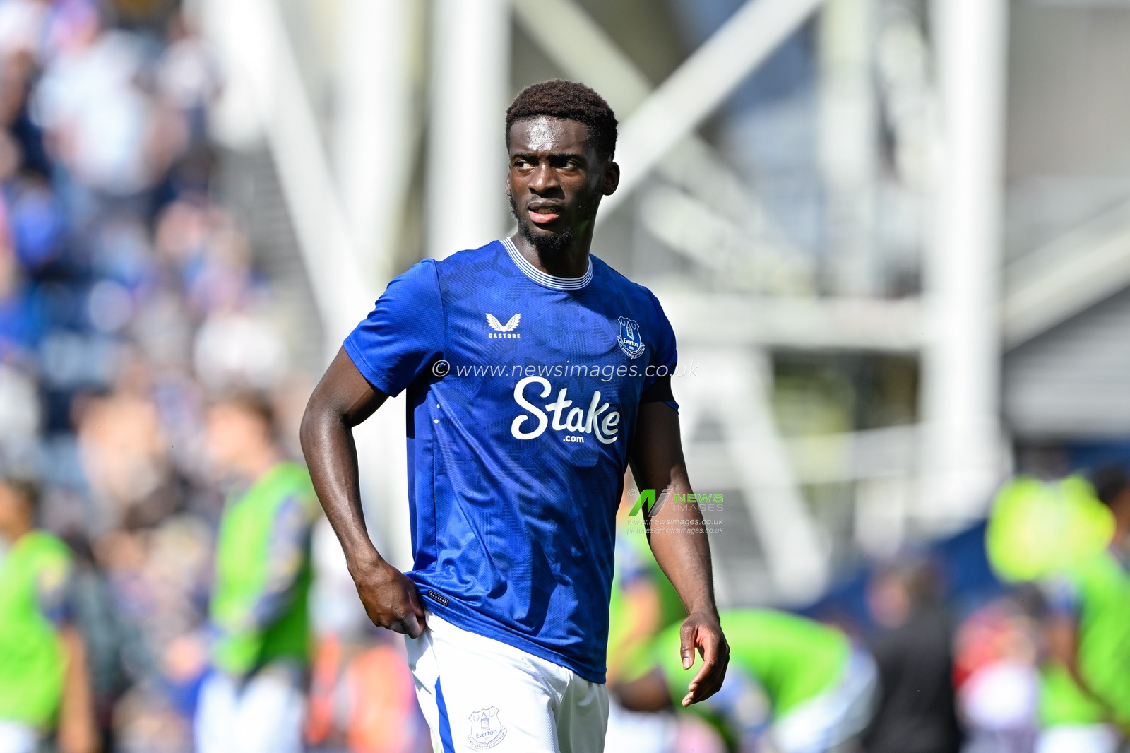 Tim Iroegbunam of Everton during the Pre-season friendly match Preston North End vs Everton at Deepdale, Preston, United Kingdom, 3rd August 2024

(Photo by Cody Froggatt/News Images)