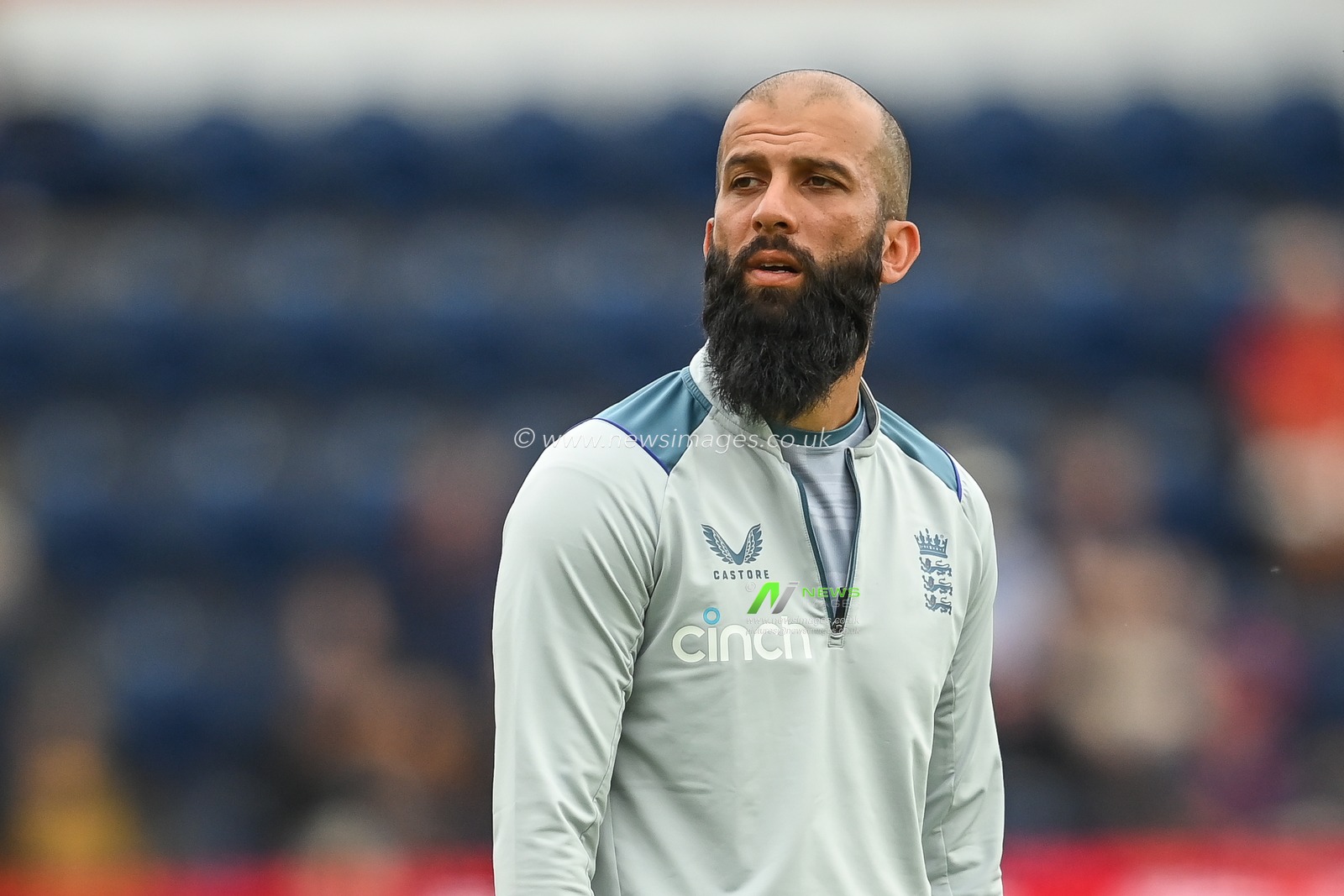 Moeen Ali of England during the warmup session