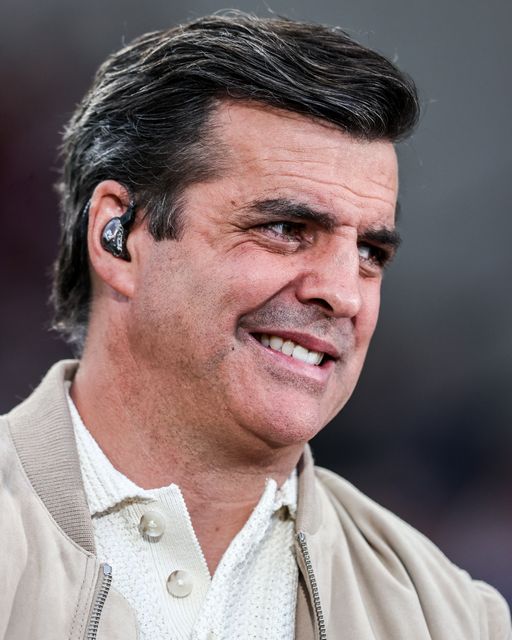Sky Sports Rugby League presenter Brian Carney during the Betfred Super League round 10 match Leeds Rhinos vs Wakefield Trinity at AMT Headingley Stadium, Leeds, United Kingdom on 01 May 2026

(Photo by Alfie Cosgrove/News Images)
