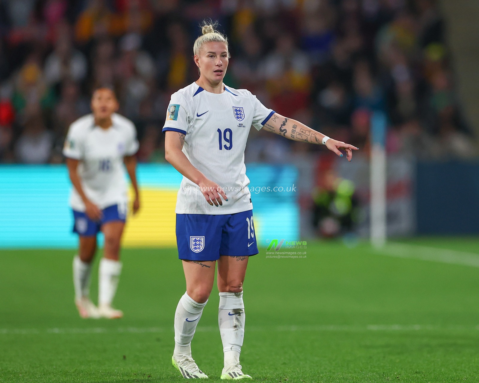 Bethany England #19 of England during the FIFA Women's World Cup 2023 match England Women vs Nigeria Women at Suncorp Stadium, Brisbane, Australia, 7th August 2023

(Photo by Patrick Hoelscher/News Images)