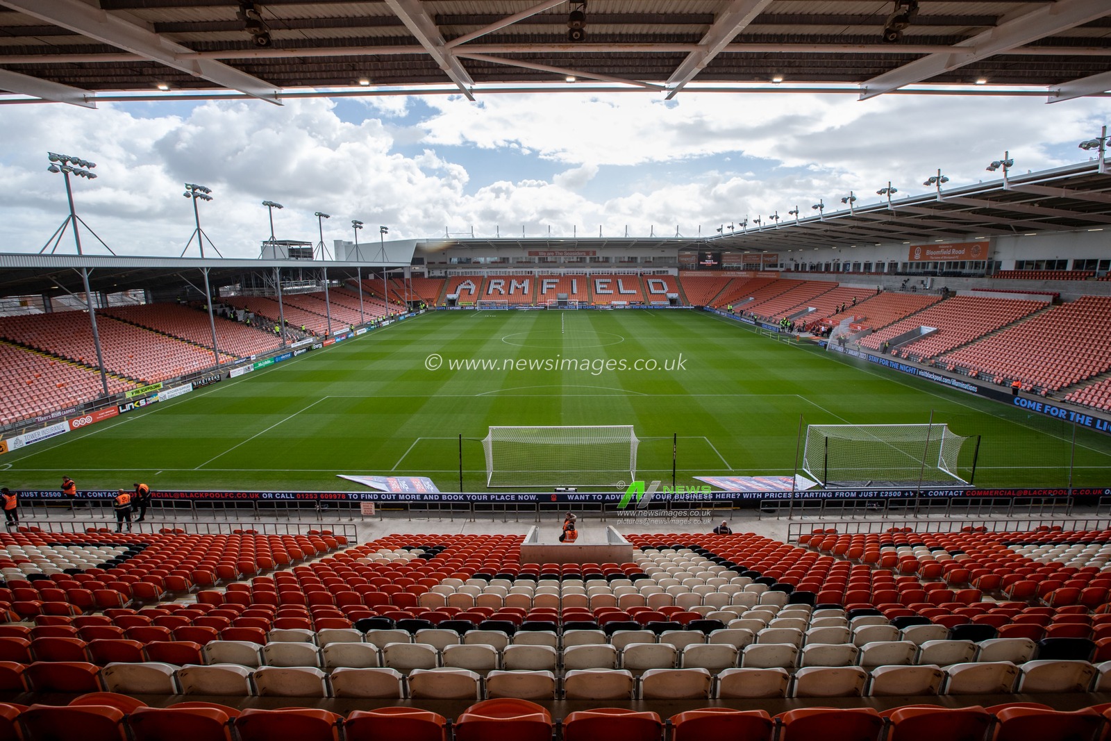General view inside Bloomfield Road Stadium ahead of the Sky Bet Championship match Blackpool vs Norwich City at Bloomfield Road, Blackpool, United Kingdom, 1st October 2022

(Photo by James Heaton/News Images)