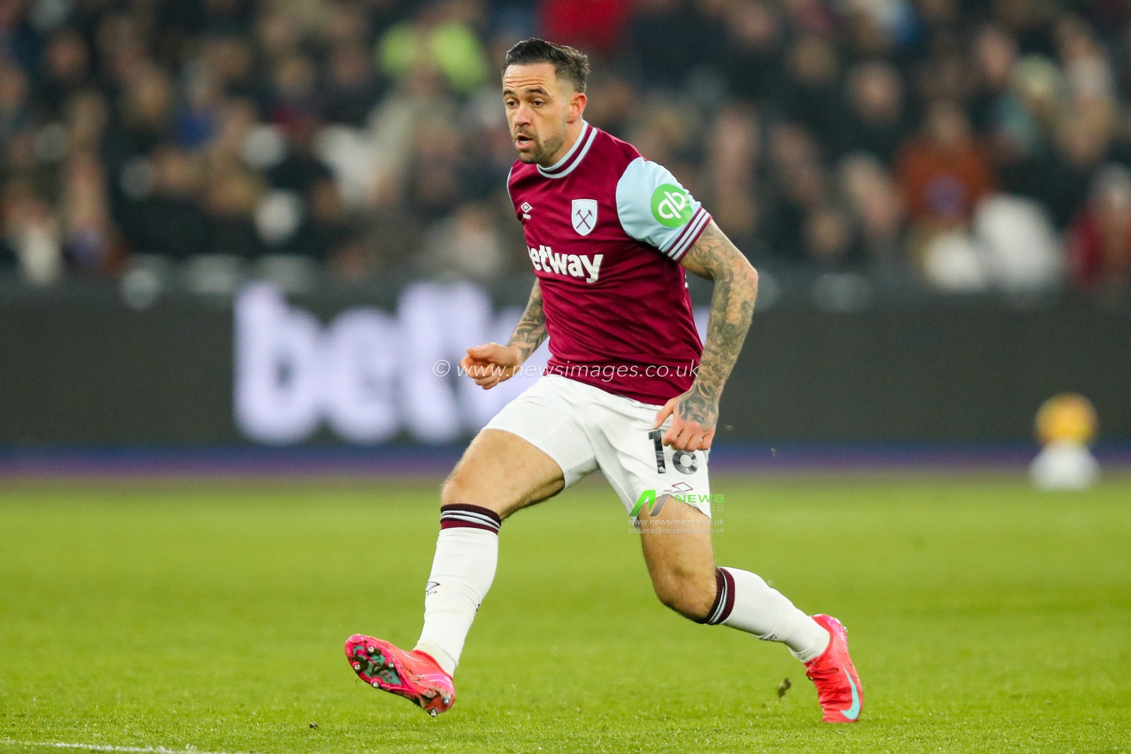 Danny Ings of West Ham United in action during the Premier League match West Ham United vs Crystal Palace at London Stadium, London, United Kingdom, 18th January 2025

(Photo by Izzy Poles/News Images)