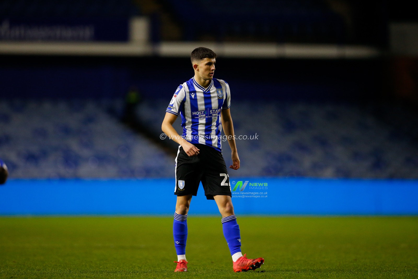 Rio Shipston #22 of Sheffield Wednesday during the Sky Bet League 1 match Sheffield Wednesday vs Cambridge United at Hillsborough, Sheffield, United Kingdom, 2nd January 2023

(Photo by Ben Early/News Images)