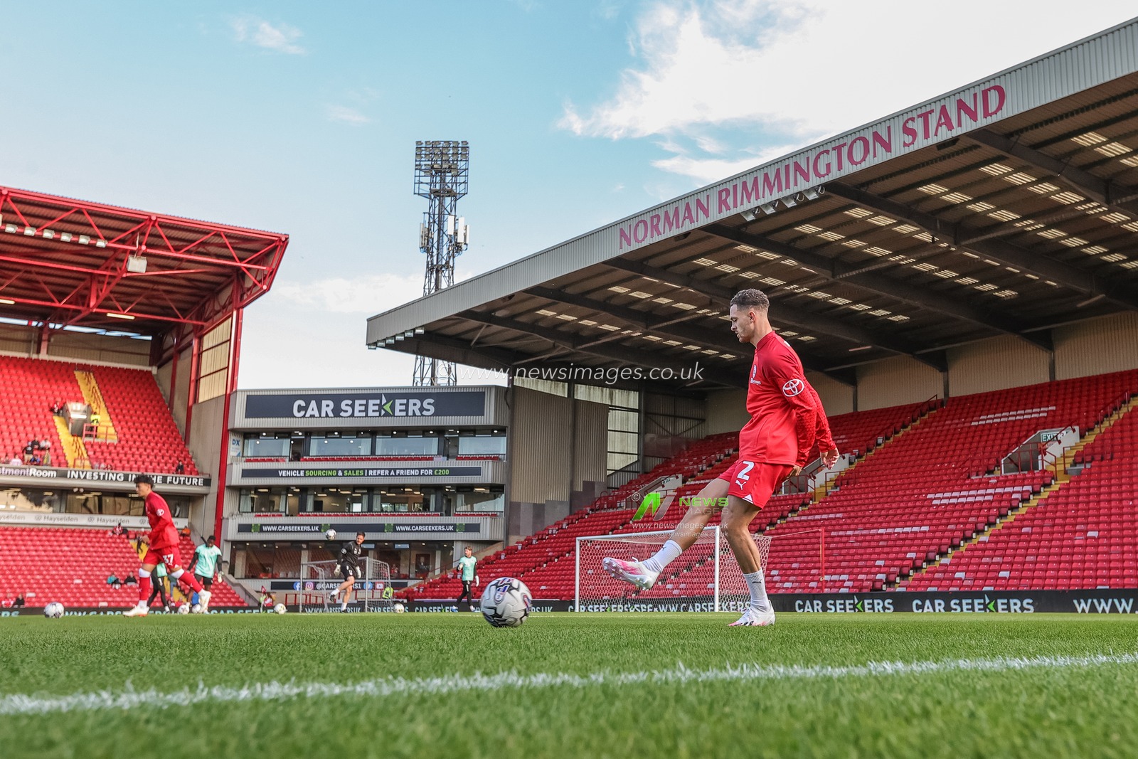 Jordan Williams #2 of Barnsley in the pregame warmup session during the Carabao Cup match Barnsley vs Tranmere Rovers at Oakwell, Barnsley, United Kingdom, 8th August 2023

(Photo by Mark Cosgrove/News Images)
