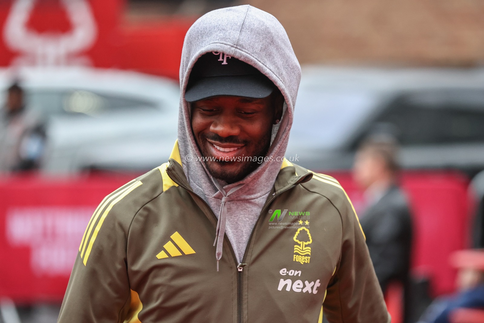 Ola Aina of Nottingham Forest arrives during the Premier League match Nottingham Forest vs Southampton at City Ground, Nottingham, United Kingdom, 19th January 2025

(Photo by Alfie Cosgrove/News Images)