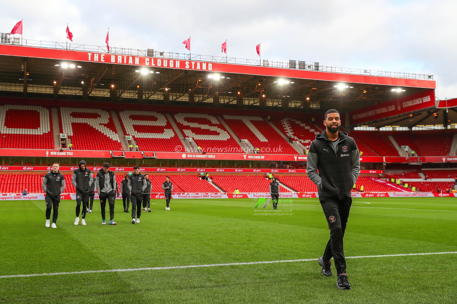 CJ Hamilton of Blackpool inspect the pitch ahead of the Emirates FA Cup Third Round match Nottingham Forest vs Blackpool at City Ground, Nottingham, United Kingdom, 7th January 2024

(Photo by Gareth Evans/News Images)