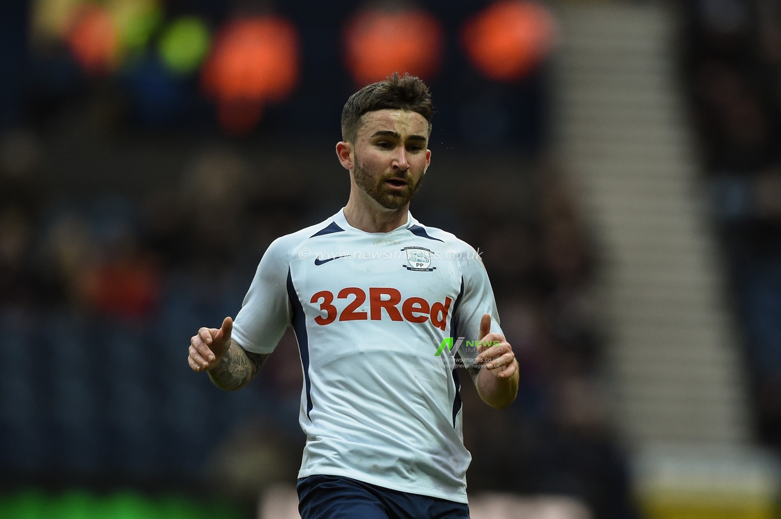 18th January 2020, Deepdale, Preston, England; Sky Bet Championship, Preston North End v Charlton Athletic : Sean Maguire (24) of Preston North End during the game.

Credit: Richard Long/News Images