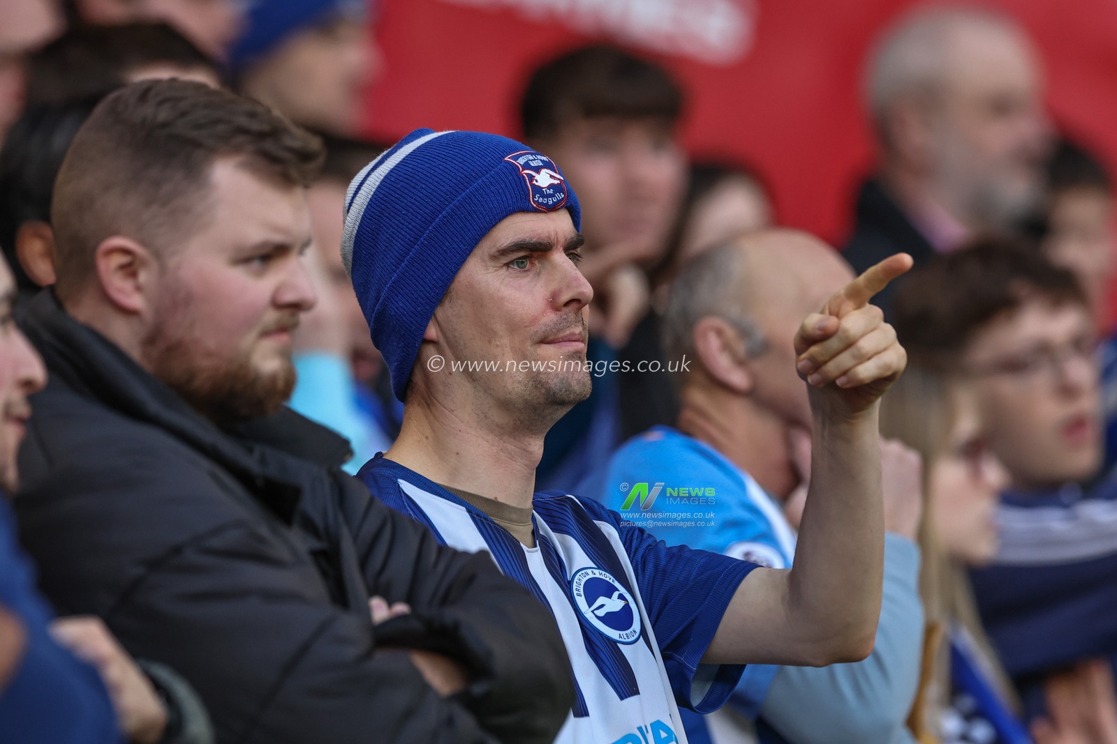 Brighton fan during the Premier League match Sheffield United vs Brighton and Hove Albion at Bramall Lane, Sheffield, United Kingdom, 18th February 2024

(Photo by Mark Cosgrove/News Images)