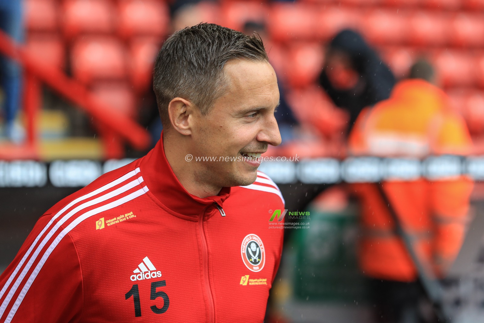28th September 2019, Bramall Lane, Sheffield, England; Premier League, Sheffield United v Liverpool : Phil Jagielka (15) of Sheffield United 
Credit: Mark Cosgrove/News Images