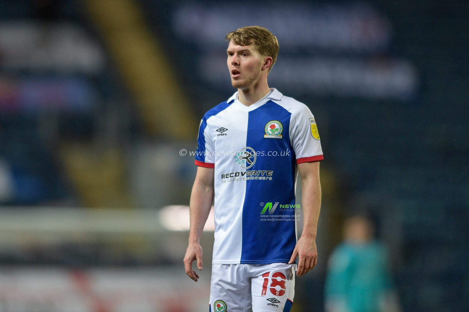 Jacob Davenport #18 of Blackburn Rovers in action during the game