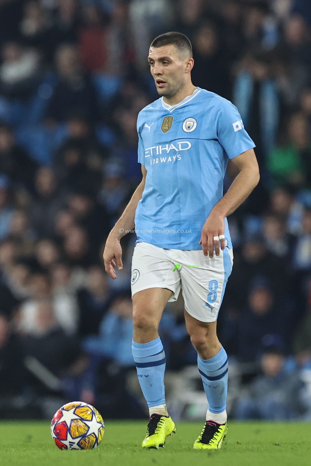 Mateo KovaÄiÄ‡ of Manchester City during the UEFA Champions League match Manchester City vs F.C. Copenhagen at Etihad Stadium, Manchester, United Kingdom, 6th March 2024

(Photo by Mark Cosgrove/News Images)