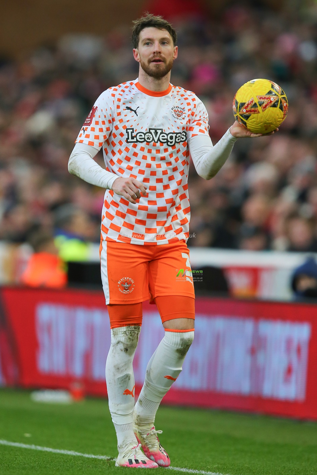James Husband of Blackpool during the Emirates FA Cup Third Round match Nottingham Forest vs Blackpool at City Ground, Nottingham, United Kingdom, 7th January 2024

(Photo by Gareth Evans/News Images)