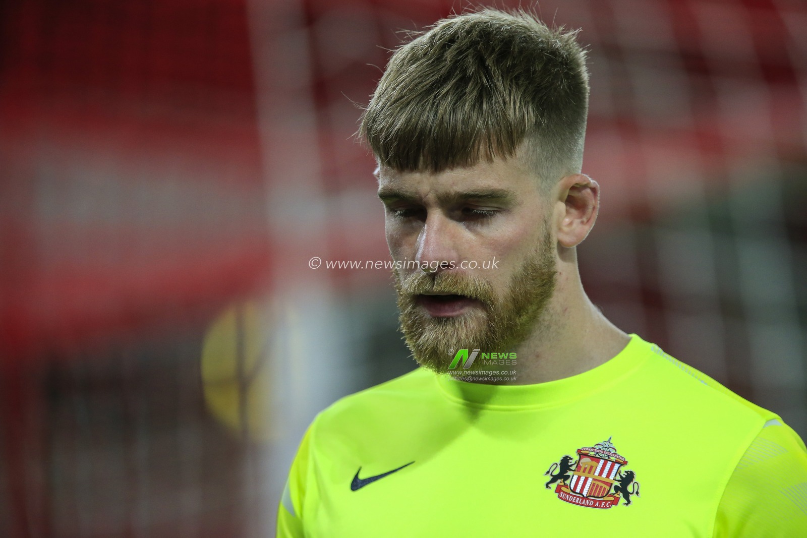 Lee Burge (1) of Sunderland in action