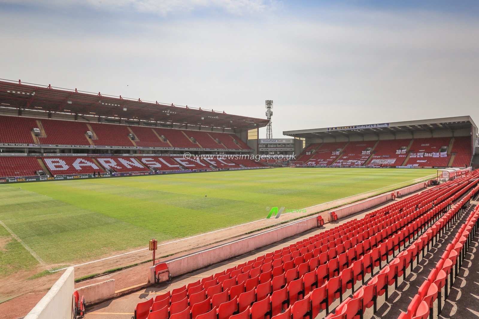 A general view of Oakwell ahead of this afternoons Sky Bet Championship game Barnsley v Rotherham United