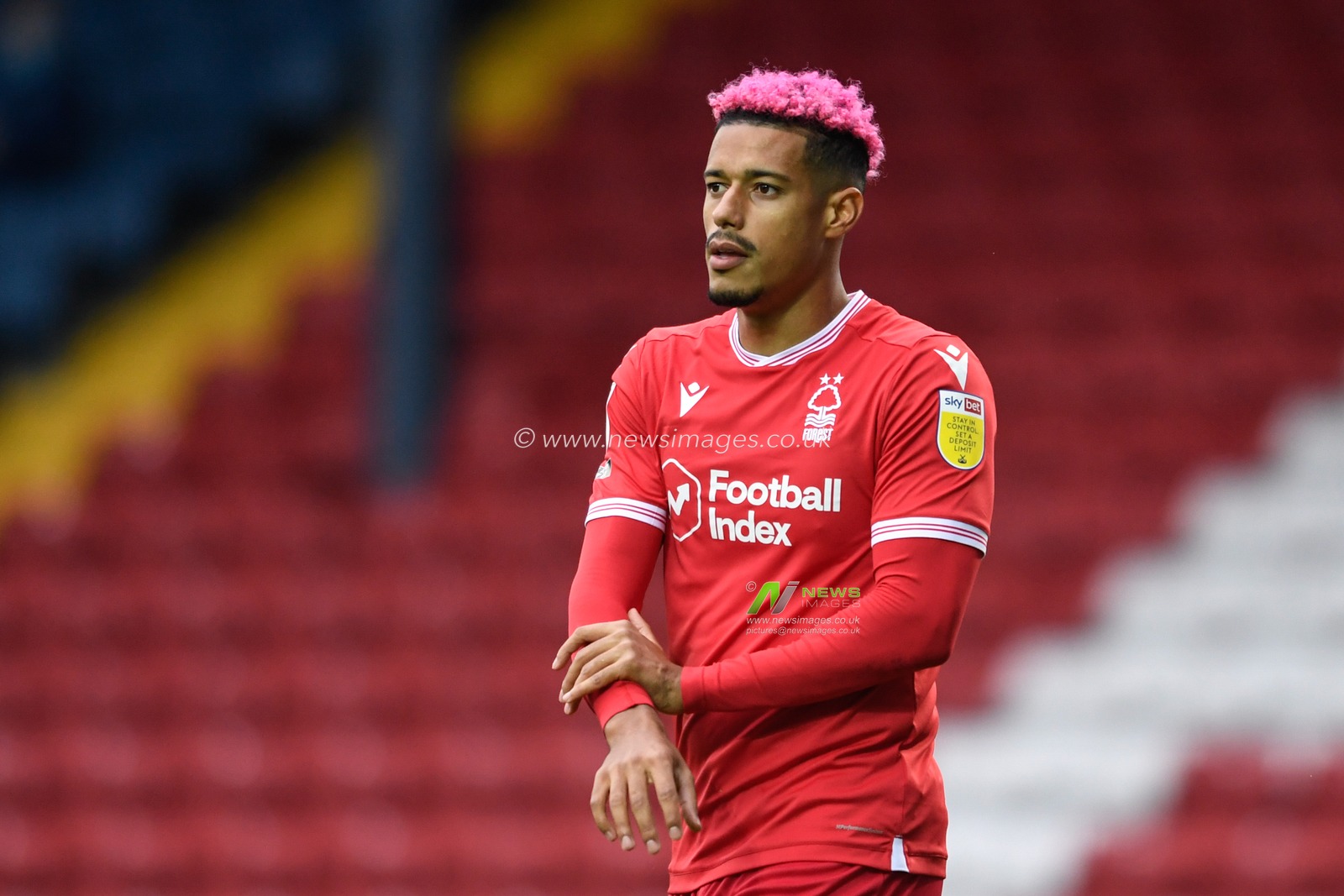 Lyle Taylor (33) of Nottingham Forest in action during the game