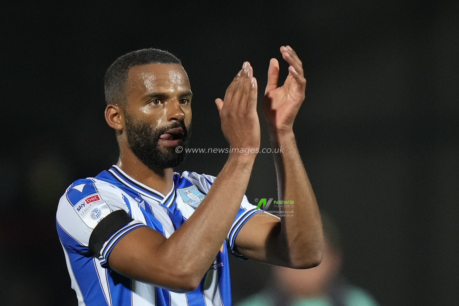 Michael Ihiekwe of Sheffield Wednesday salutes the fans after the Sky Bet League 1 match Morecambe vs Sheffield Wednesday at Mazuma Stadium, Morecambe, United Kingdom, 13th September 2022

(Photo by Steve Flynn/News Images)