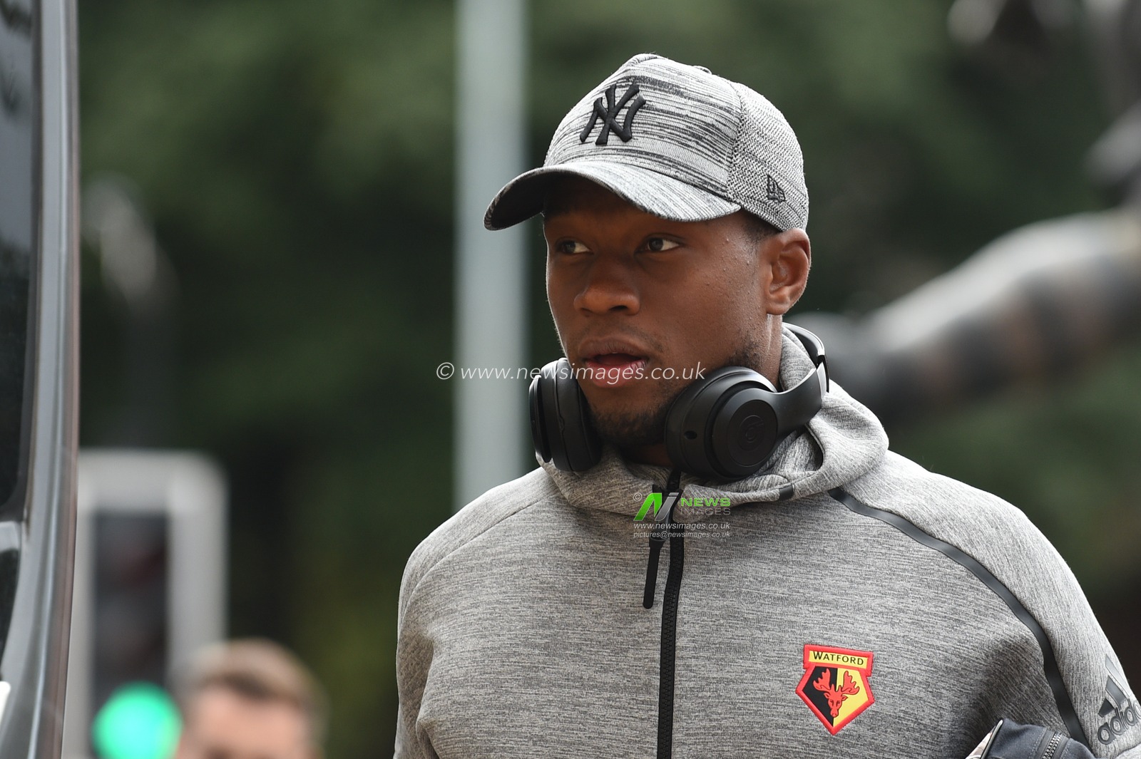 28th September 2019, Molineux, Wolverhampton, England; Premier League, Wolverhampton Wanderers v Watford : Abdoulaye Doucoure (16) of Watford arrives at the ground

Credit: Richard Long/News Images