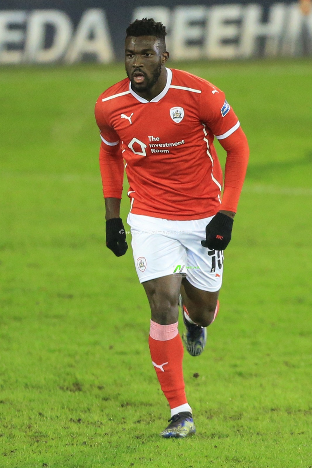 Daryl Dike #10 of Barnsley during the game