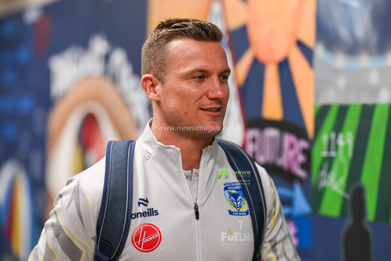 Josh Drinkwater of Warrington Wolves arrives ahead of the Betfred Super League Round 2 match Warrington Wolves vs Hull FC at Halliwell Jones Stadium, Warrington, United Kingdom, 23rd February 2024

(Photo by Craig Thomas/News Images)