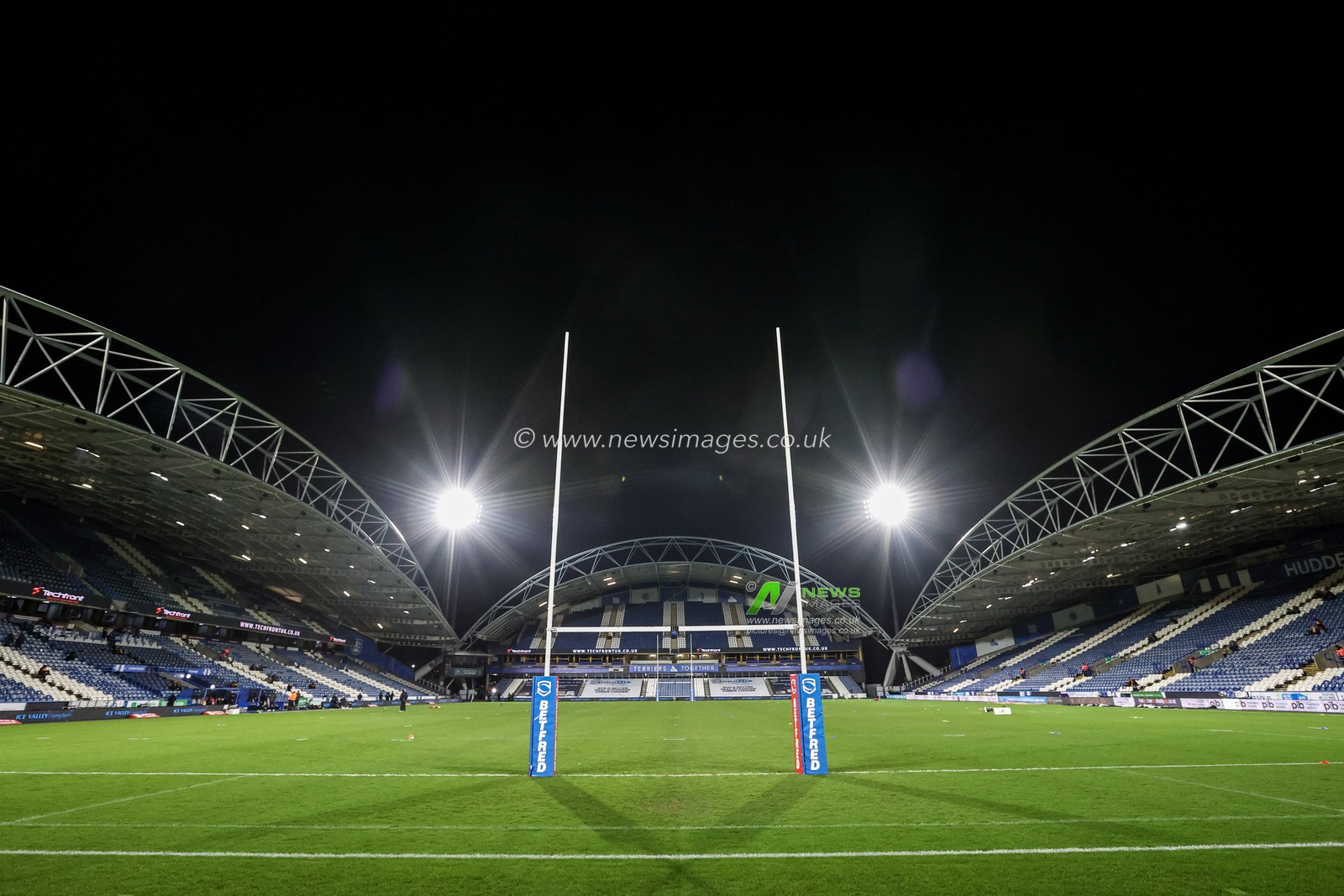 A general view of John Smithâ€™s Stadium during the Betfred Super League Round 3 match Huddersfield Giants vs Hull FC at John Smith's Stadium, Huddersfield, United Kingdom, 28th February 2025

(Photo by Alfie Cosgrove/News Images)
