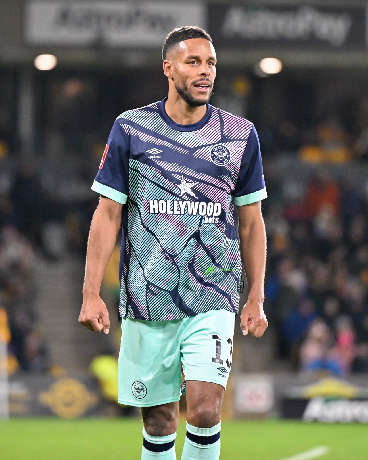 Mathias Zanka JÃ¸rgensen of Brentford, during the Emirates FA Cup Third Round Replay match Wolverhampton Wanderers vs Brentford at Molineux, Wolverhampton, United Kingdom, 16th January 2024

(Photo by Cody Froggatt/News Images)