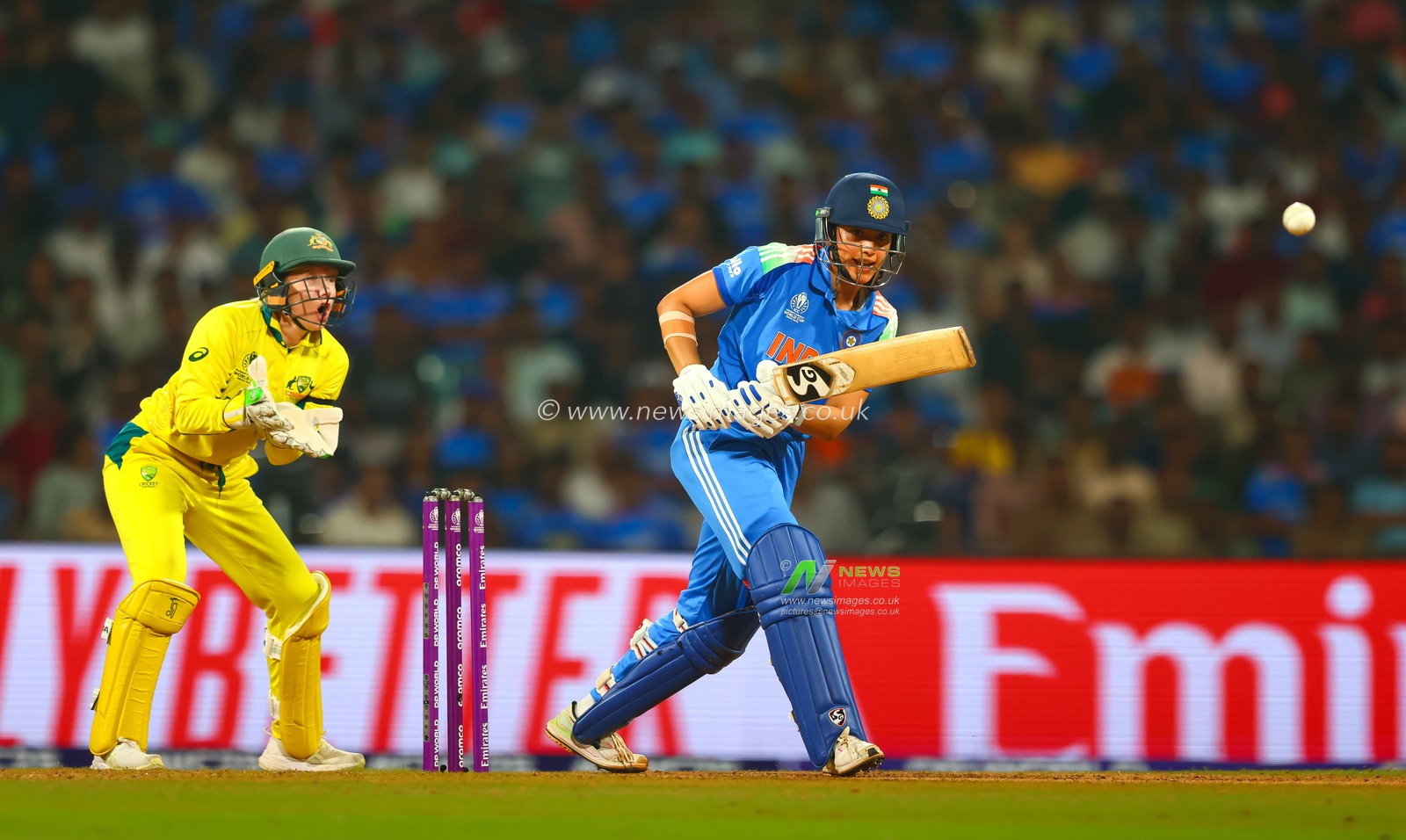Smriti Mandhana  of India during the ICC Women's ODI Cricket World Cup Semi Final match India vs Australia at Dr. D.Y. Patil Sports Academy, Navi Mumbai, India, 30th October 2025

(Photo by Shubhajit Roy Karmakar/News Images)