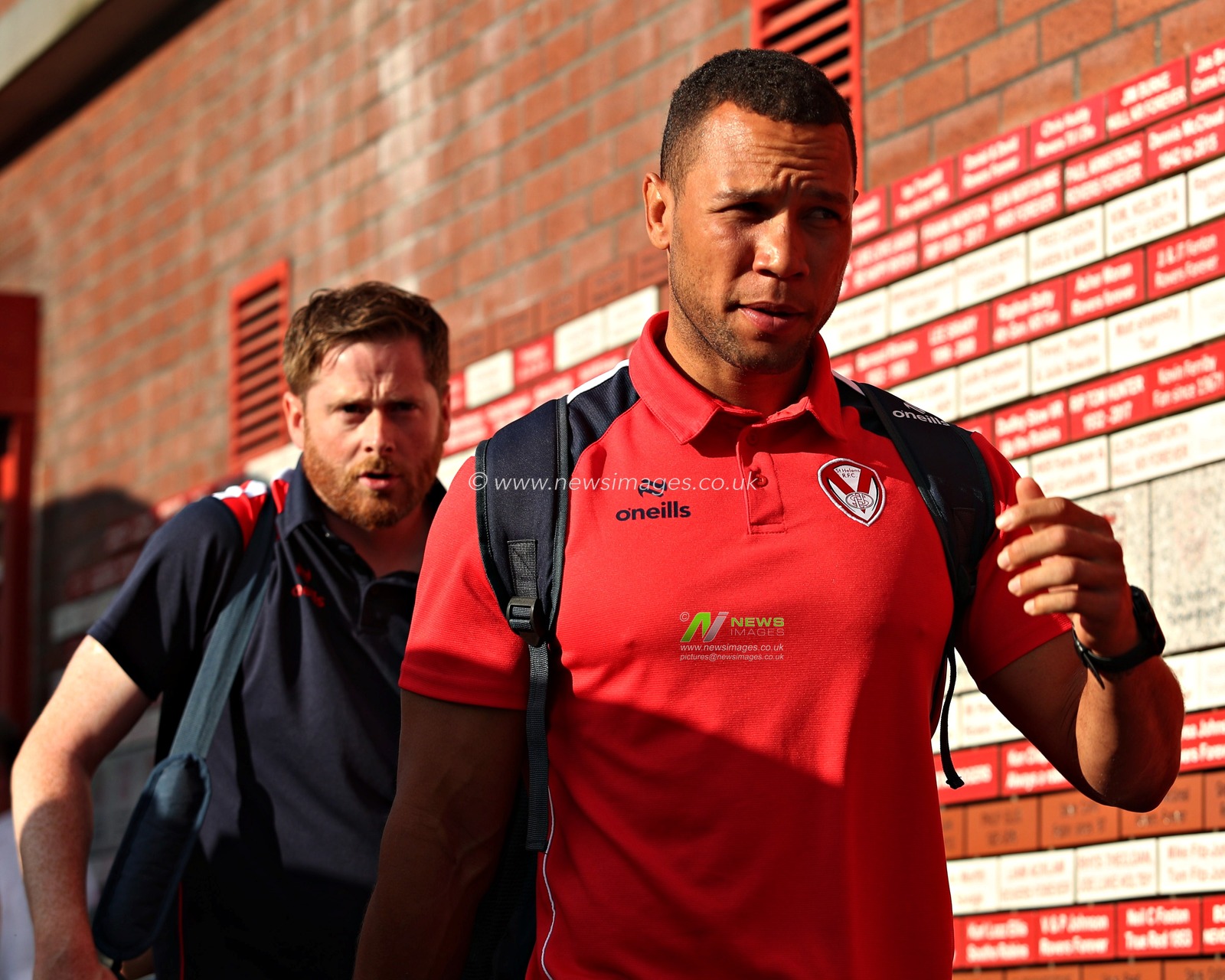 Moses Mbye of St. Helens arrives before the Betfred Super League Round 13 match Hull KR vs St Helens at Sewell Group Craven Park, Kingston upon Hull, United Kingdom, 30th May 2025

(Photo by Sam Eaden/News Images)