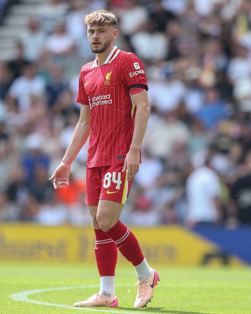 Conor Bradley of Liverpool during the Pre-season friendly match Preston North End vs Liverpool at Deepdale, Preston, United Kingdom, 13th July 2025

(Photo by Jorge Horsted/News Images)