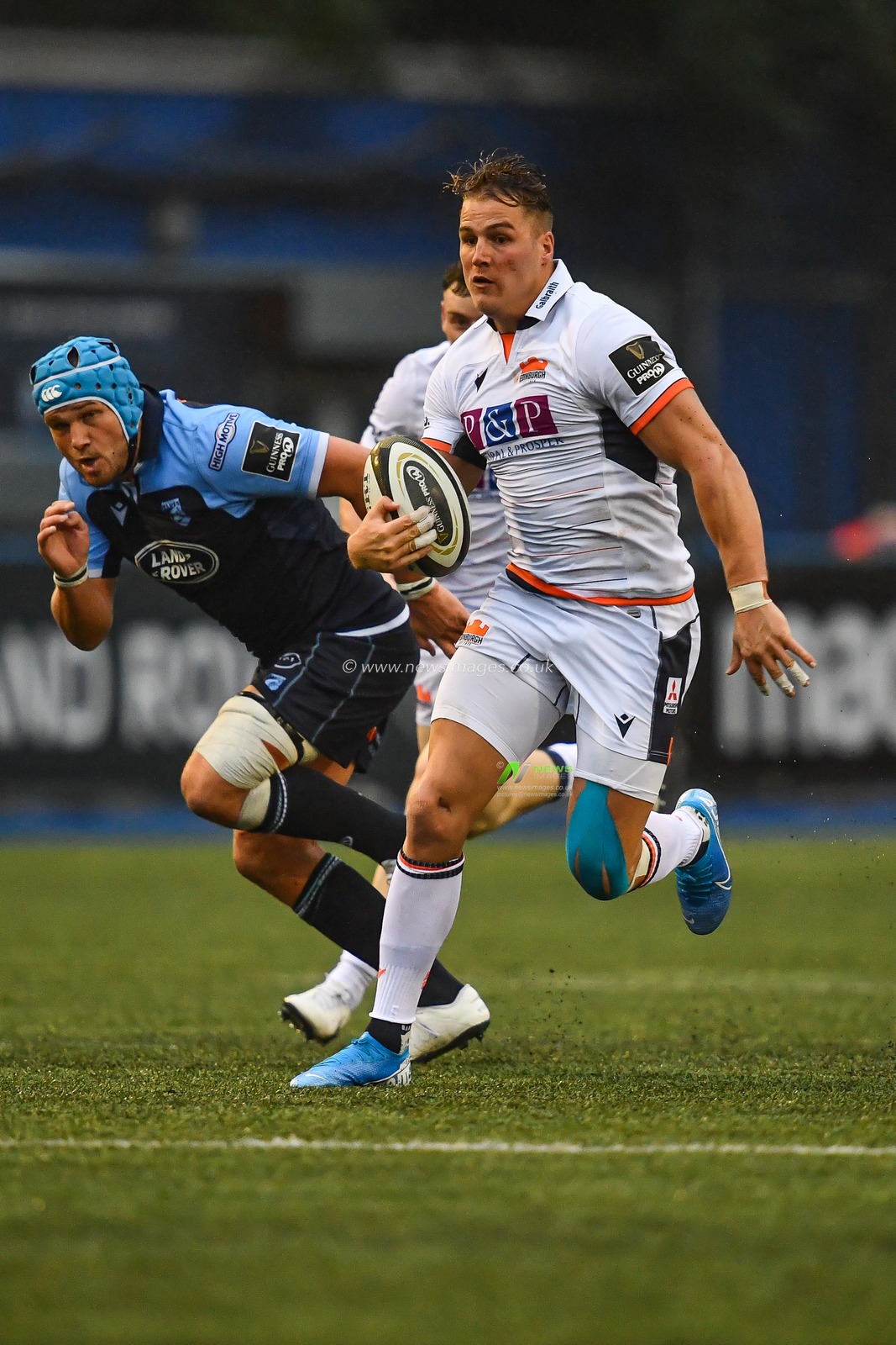 5th October 2019, Cardiff Arms Park, Cardiff, Wales; Guinness PRO14, Cardiff Blues v Edinburgh Rugby : Duhan van der Merwe of Edinburgh Rugby in action

Credit: Craig Thomas/News Images