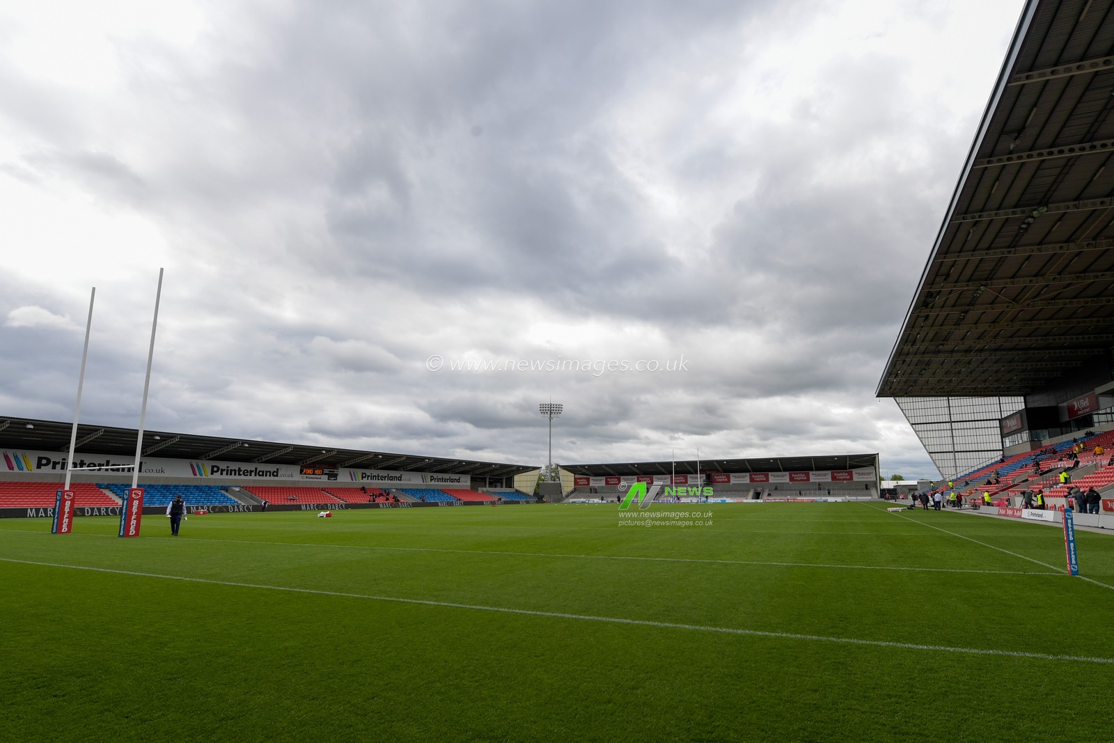 A general view of the AJ Bell Stadium, the home of Salford Red Devils