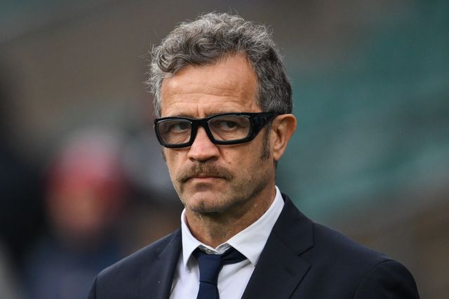 Fabien GalthiÃ© Head Coach of France arrives ahead of during the 2025 Guinness 6 Nations match England vs France at Allianz Stadium,, Twickenham, United Kingdom, 8th February 2025

(Photo by Craig Thomas/News Images)