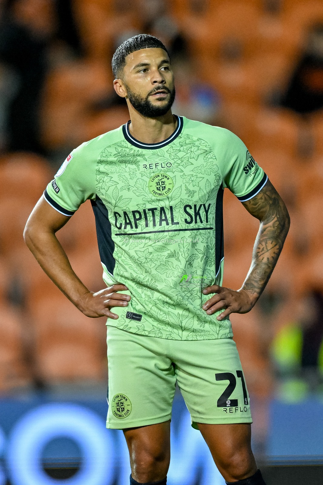 Nahki Wells of Luton Town during the Sky Bet League 1 match Blackpool vs Luton Town at Bloomfield Road, Blackpool, United Kingdom, 30th September 2025

(Photo by Adam Gee/News Images)