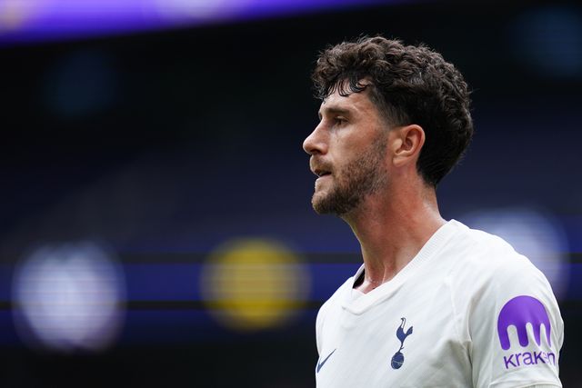 Marcos Senesi of Tottenham Hotspur during the pre-season friendly match Tottenham Hotspur vs Hoffenheim at Tottenham Hotspur Stadium, London, United Kingdom on 15 August 2026

(Photo by Harvey Murphy/News Images)