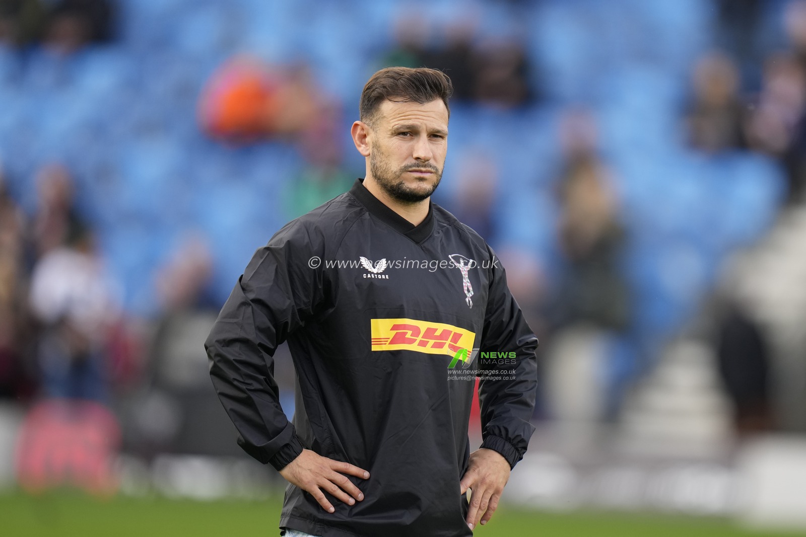 Danny Care #9 of Harlequins warms up before the Gallagher Premiership match Sale Sharks vs Harlequins at AJ Bell Stadium, Eccles, United Kingdom, 23rd October 2022

(Photo by Steve Flynn/News Images)
