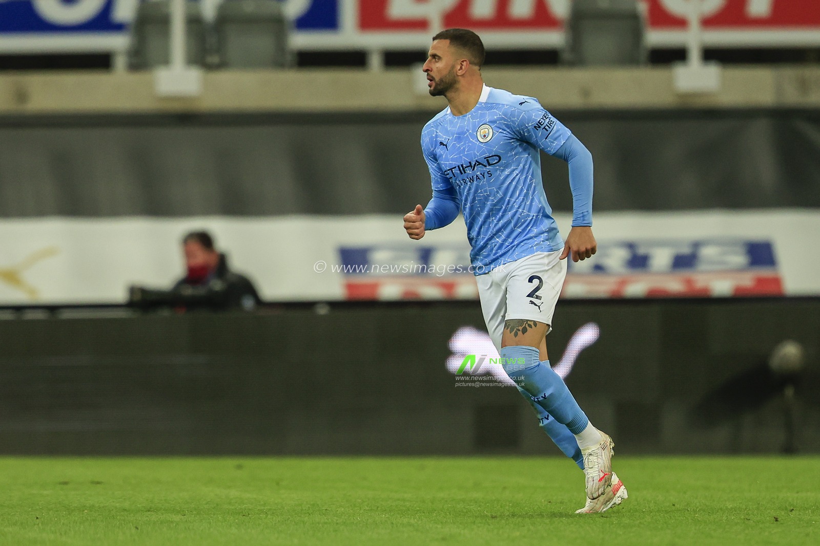 Kyle Walker #2 of Manchester City during the game