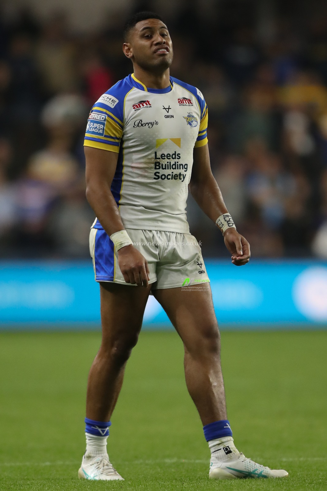 David Fusituâ€™a of Leeds Rhinos during the Betfred Super League Round 25 match Leeds Rhinos vs Hull FC at Headingley Stadium, Leeds, United Kingdom, 6th September 2024

(Photo by Alfie Cosgrove/News Images)