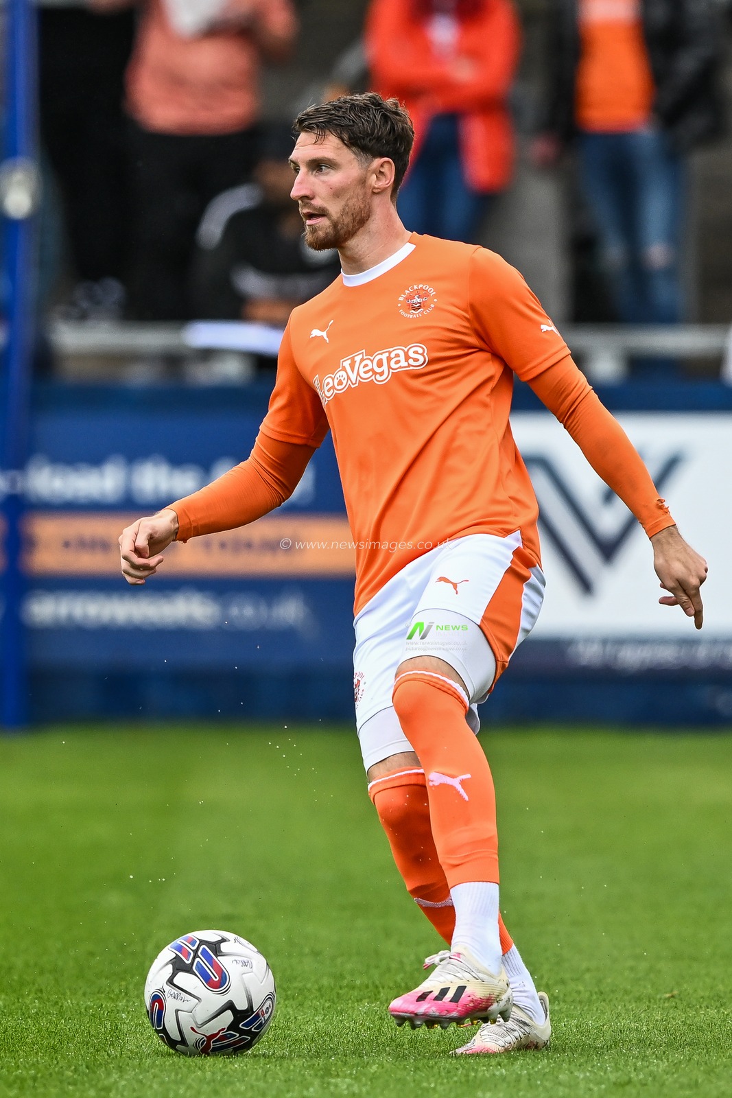 James Husband #3 of Blackpool in action during the game during the Pre-season friendly match Barrow vs Blackpool at SO Legal Stadium, Barrow-in-Furness, United Kingdom, 22nd July 2023

(Photo by Craig Thomas/News Images)
