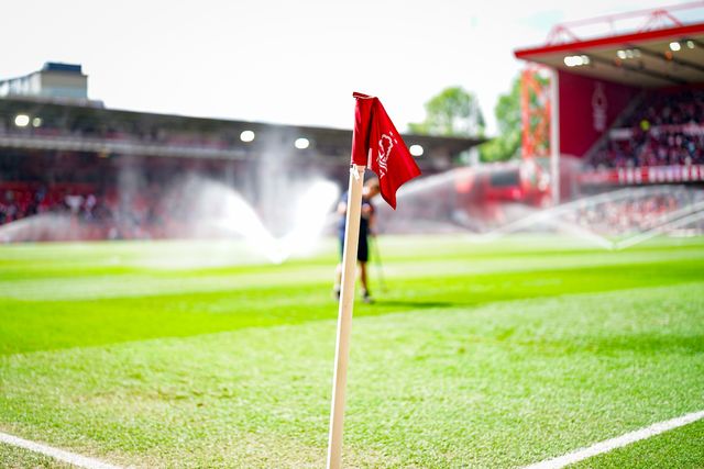 Corner flag during the Premier League match Nottingham Forest vs Burnley at City Ground, Nottingham, United Kingdom on 19 April 2026

(Photo by Maynard Manyowa/News Images)