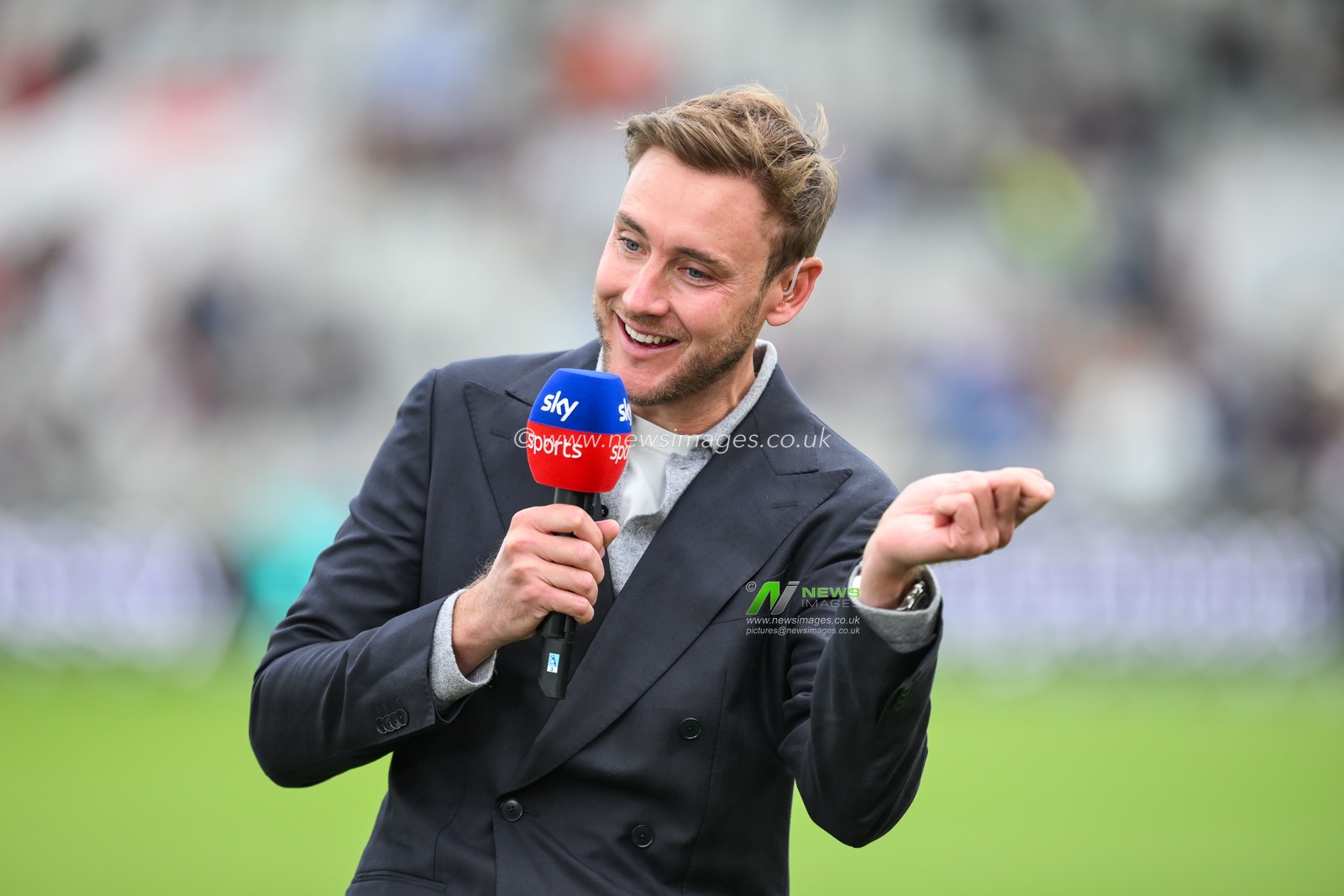 Chris Broad former England cricketer during a pre match interview ahead of the England Men v Sri Lanka 1st Rothesay Test Match at Old Trafford, Manchester, United Kingdom, 20th August 2024

(Photo by Craig Thomas/News Images)